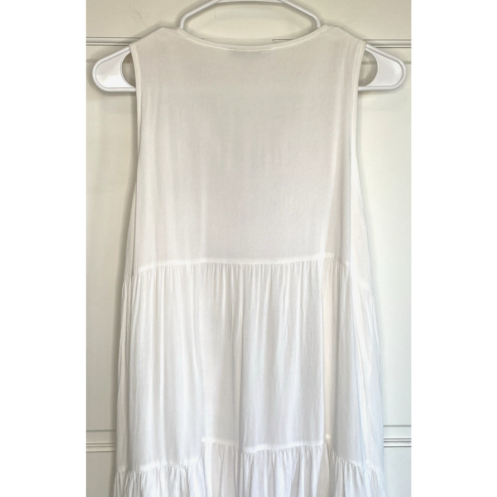 See and Be Seen Women's Floral Embroidered Midi Tiered Dress Size S Boho Peasant - Picture 13 of 13